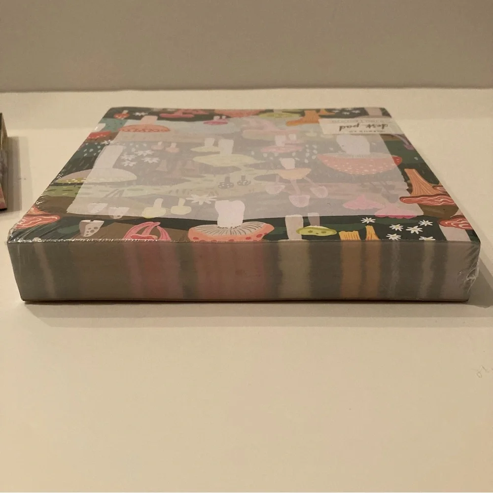Idlewild Co Mushroom Jumbo Desk Pad 200 Pages Whimsical Fairy Office Stationery